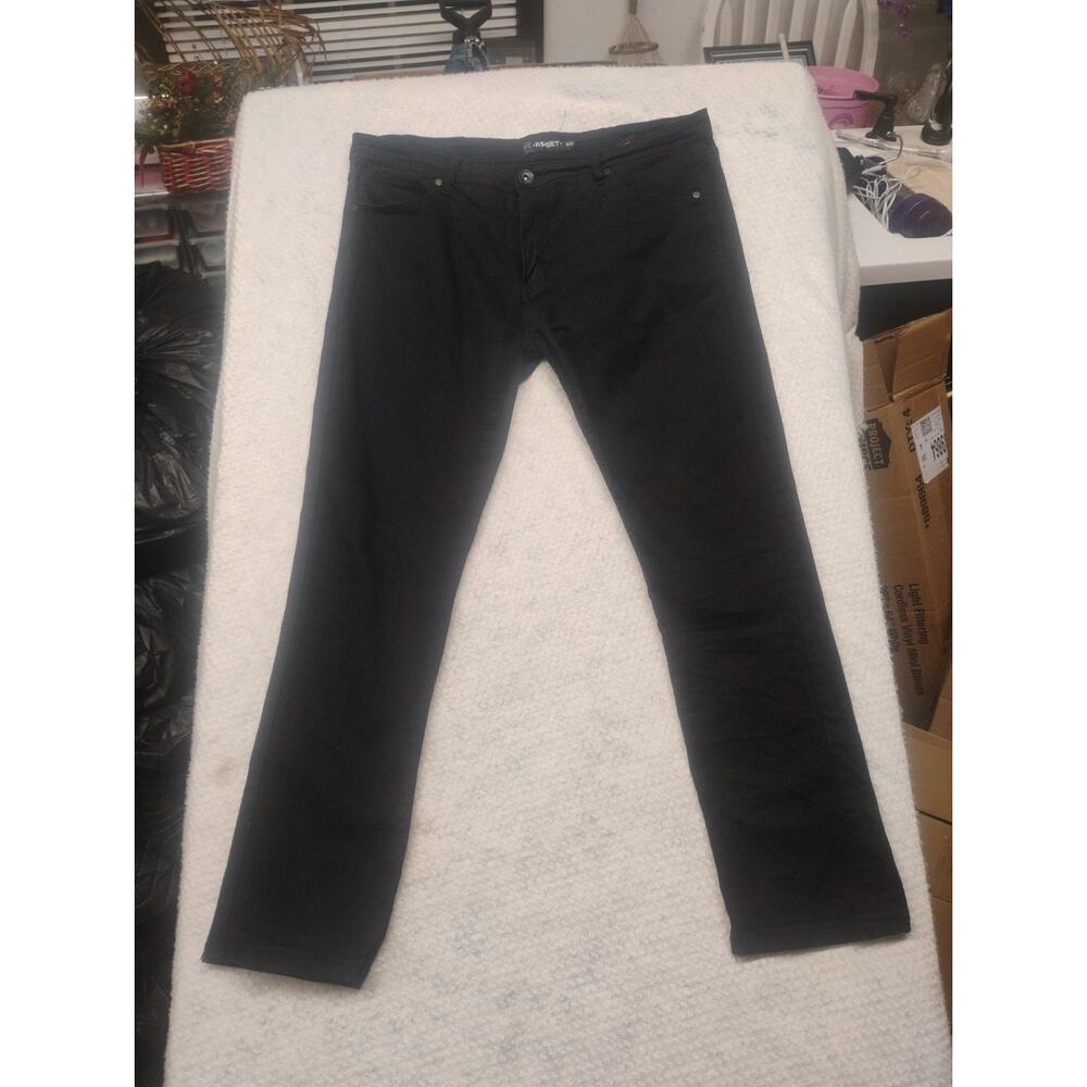 RESET Men’s Black Denim Jeans 32x28 Slim Straight Fit Y2k Classic Casual Gothic